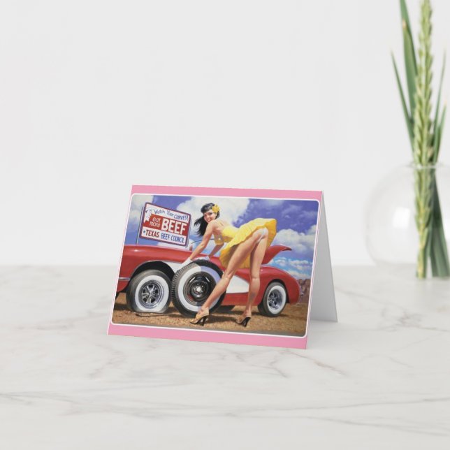 Cartão de Nota "Alteração de Pneus Planos" do Esti (Frente)