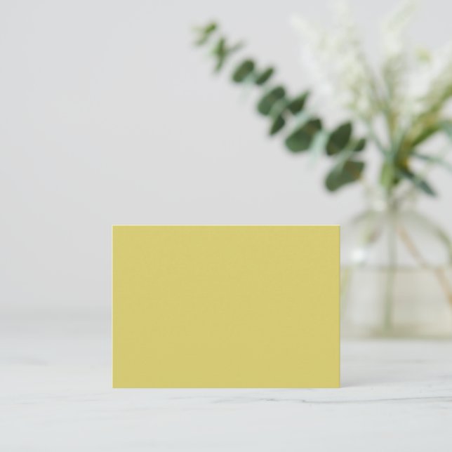 Cartão de Nota Amarelo Quente Suave (Em pé/Frente)