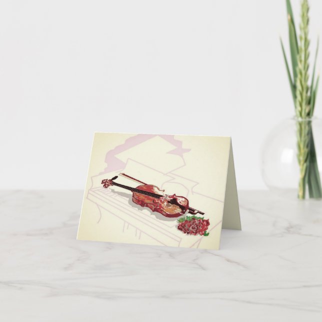 Cartão De Nota: Amor À Música (Frente)