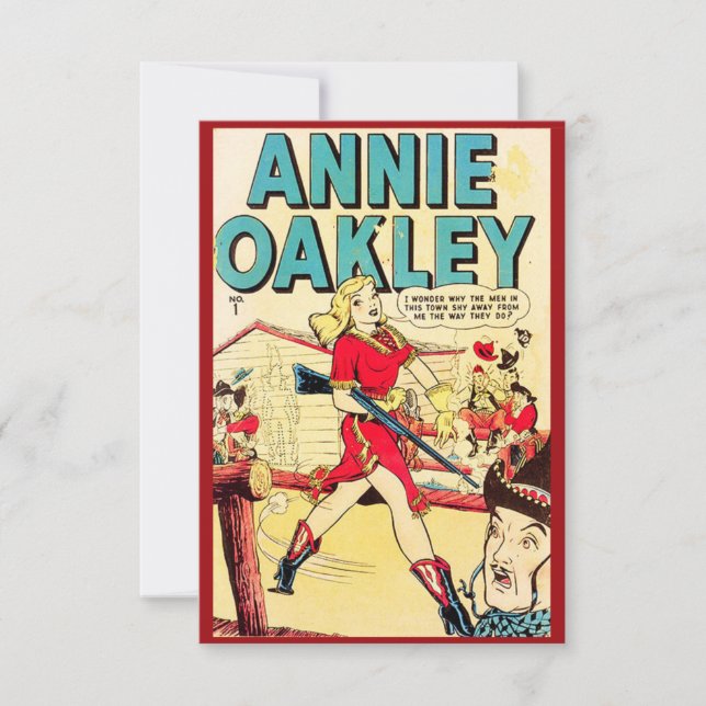 Cartão de Nota "Annie Oakley" (Frente)