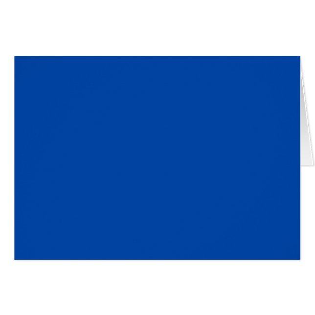 Cartão de Nota Azul Cobalto (Frente horizontal)