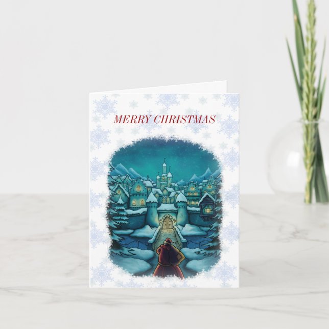 cartão de nota bem-vindo do papai noel (Frente)