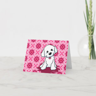 Cartão de Nota Bichon Frisé