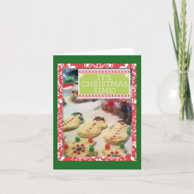 Cartão de Nota "Cookies Please" (Frente)