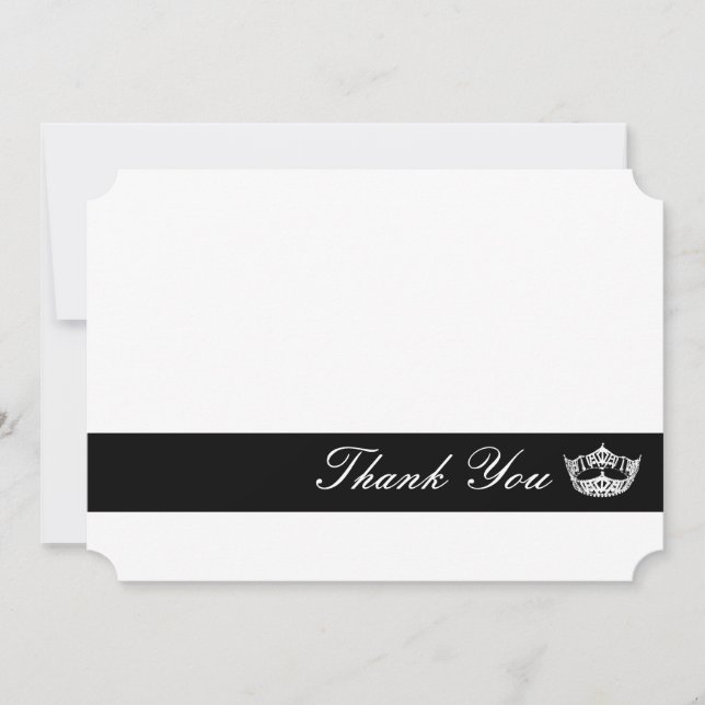 Cartão de Nota Coroa Obrigado (Frente)