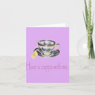 Cartão de Nota Cuppa