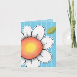 Cartão de Nota da Margarida Joy Azul