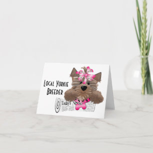 Cartão de nota da propaganda