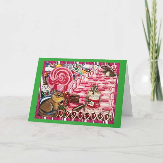 Cartão de Nota da Sra. Elizabeth do Sr. Chip Visit (Frente)