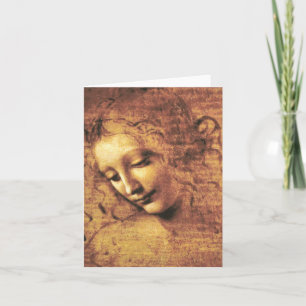 Cartão de Nota Da Vinci La Scapigliata