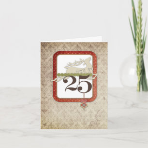 Cartão de Nota de 25 de dezembro