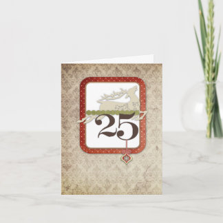 Cartão de Nota de 25 de dezembro