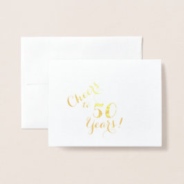 Cartão de Nota de 50 Anos