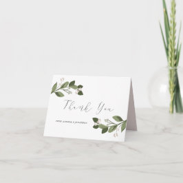 Cartão de Nota de Agradecimento Blushing Sprigs