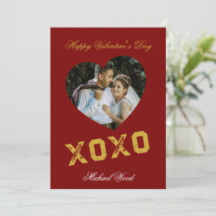 Cartão de Nota de Amor Moderno para o Dia dos Namo