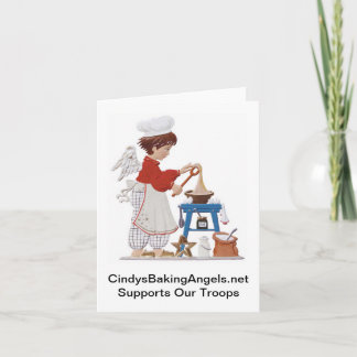 Cartão de Nota de Ângulos de Baking da Cindy