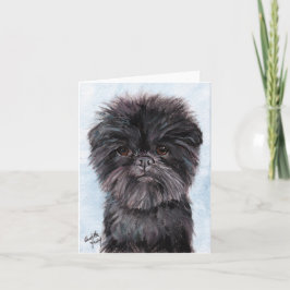 Cartão de Nota de Arte de Cachorro Affenpinscher