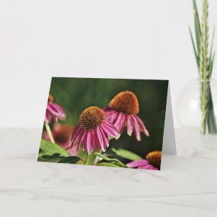 Cartão de Nota de Arte de ConEFlower Rosa bonito