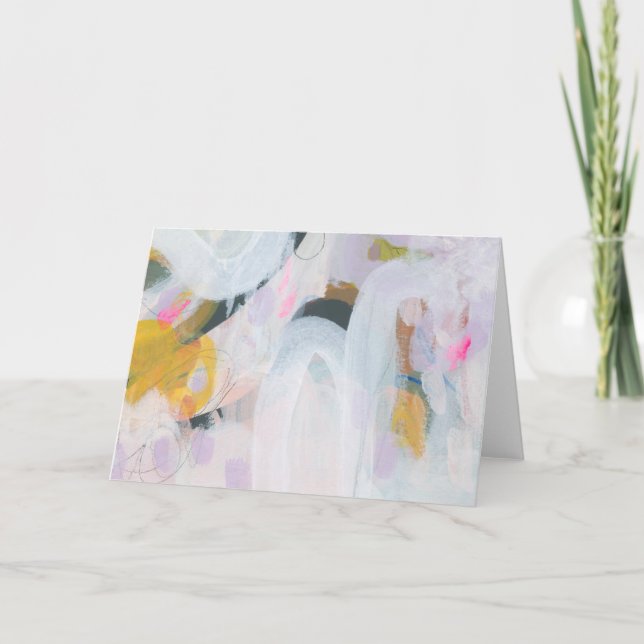 Cartão de Nota de Arte de Expressionismo Abstrato  (Frente)