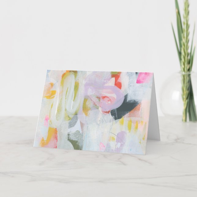 Cartão de Nota de Arte de Expressionismo Abstrato  (Frente)