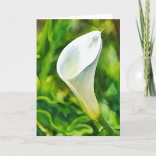 Cartão de Nota de Arte Lily Garden, Linda Calla Br