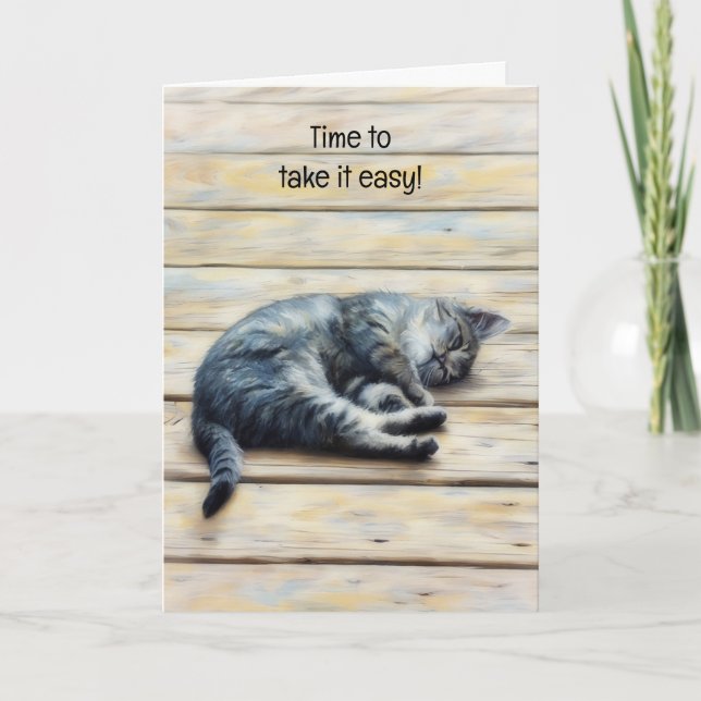 Cartão de Nota de Arte Relaxante Gatinhos Fofos (Frente)
