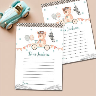 Cartão de Nota de Cápsula do Tempo de Aniversário