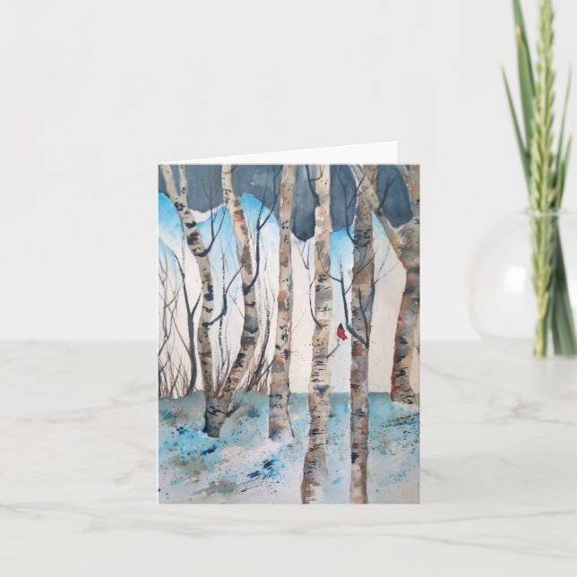 Cartão de Nota de Cardinal Macho (Frente)