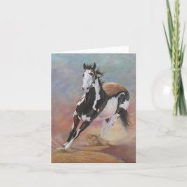 cartão de nota de cavalo