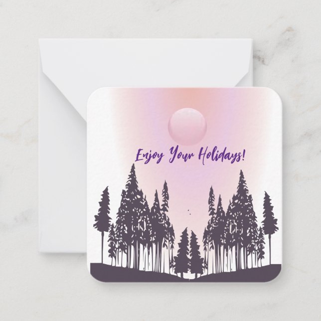 Cartão de nota de cena da natureza (Frente)