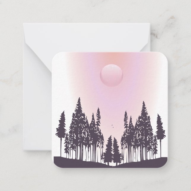 Cartão de Nota de Cena Natureza (Frente)