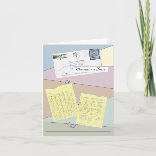 Cartão de Nota de Coleção de Cartas de Amigos (Frente)