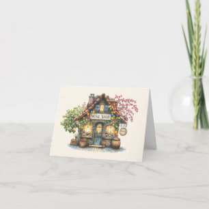 Cartão de Nota de Compro WINE ou Obrigado