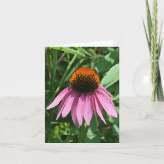 Cartão de Nota de ConEFlower Roxo