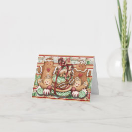 Cartão de Nota de Cookies de Natal