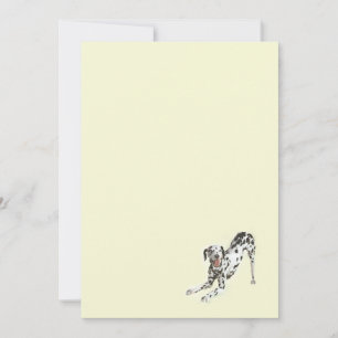 Cartão de Nota de Dalmation
