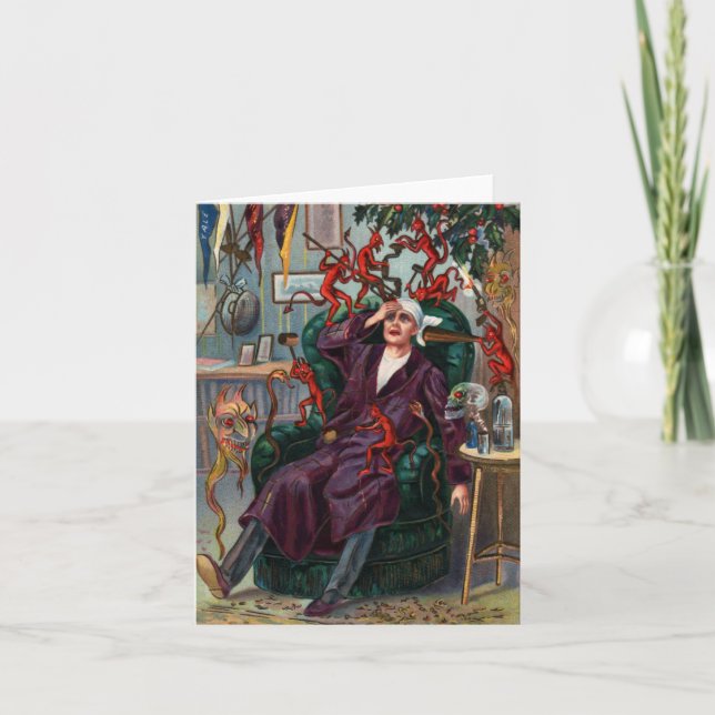 Cartão de Nota de Demônios de Ano Novo (Frente)