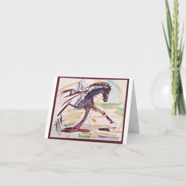 Cartão de Nota de Dressage (Frente)