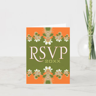 Cartão de nota de Elegância Moderna RSVP