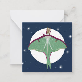 Cartão de Nota de Estilo de Cartão Postal Luna Mot