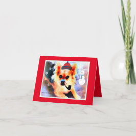 Cartão de nota de feriado retrato de Murphy