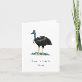 Cartão de Nota de Grump Favorito Dobrado