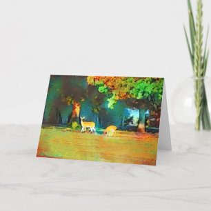 Cartão de Nota de Imagem de Ouvido do Autumn