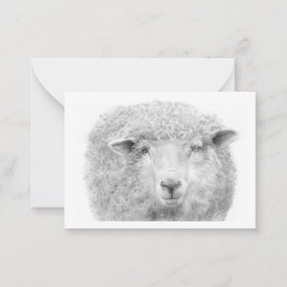 Cartão de Nota de Lamb