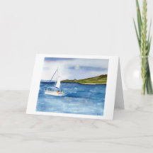 Cartão de Nota de Lua de Arte Fina