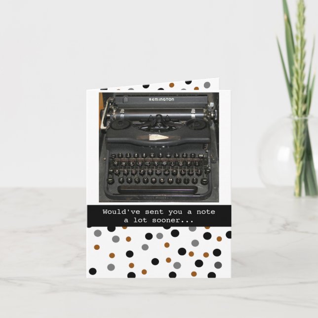 Cartão de Nota de Máquina de Digitalização Funny V (Frente)