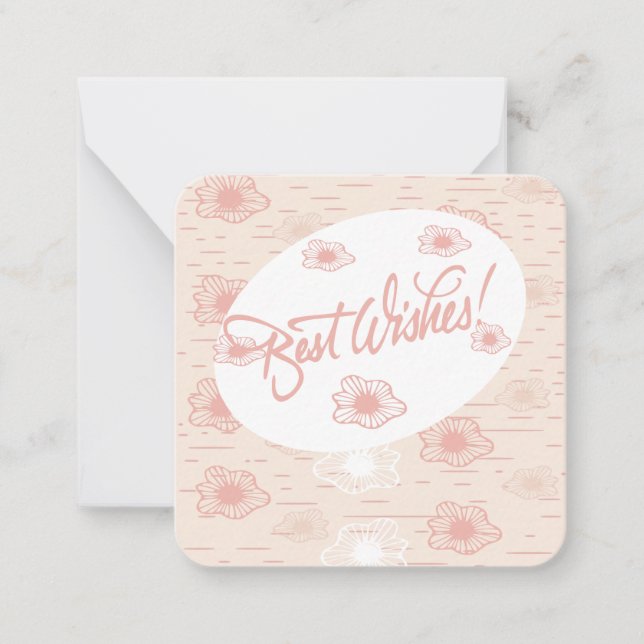 Cartão de Nota de Melhores Desejos (Frente)