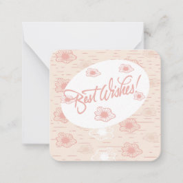 Cartão de Nota de Melhores Desejos