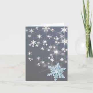Cartão de nota de Natal de neve
