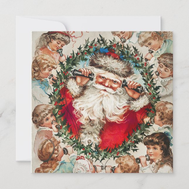 Cartão de Nota de Natal Feliz/Feriados Felizes (Frente)